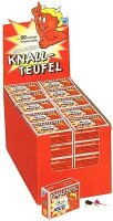Knallteufel in 50er Faltschachtel Knallerbsen