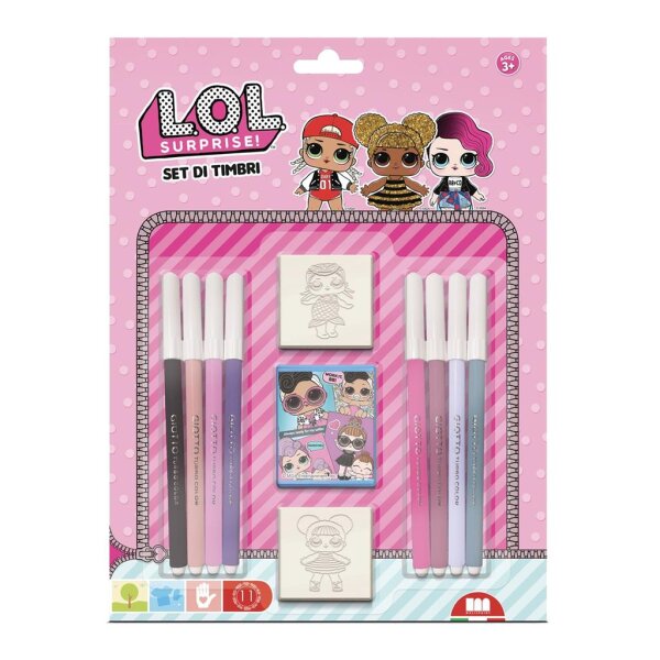 LOL Surprise Set Stempel mit Filzstiften 11-teilig