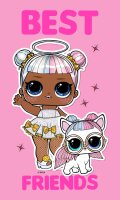 Kinder Handtuch LOL Surprise Best Friends 30 cm x 50 cm...