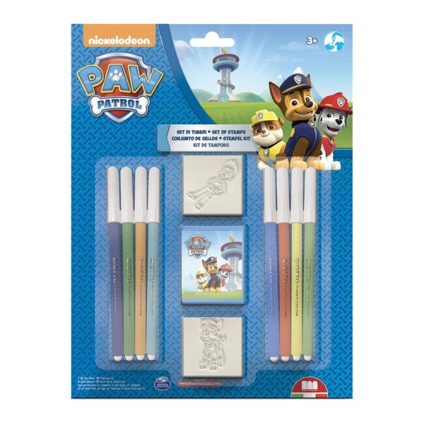 Paw Patrol Set Stempel mit Filzstiften 11-teilig