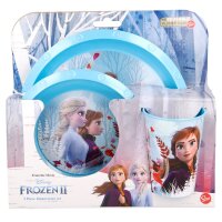 Geschirr Set Frozen II Blue Forest