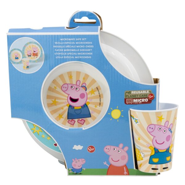 Geschirr Set Peppa Wutz "Kindness Counts" weiß