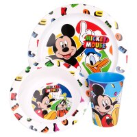 Geschirr Set Mickey Mouse Cool Summer weiß