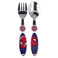 Kinder Besteck Set Spiderman 2-teilig Gabel und...
