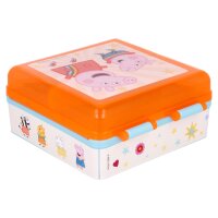 Brotdose Quadrat mit 3 Fächern Peppa Wutz Pig...