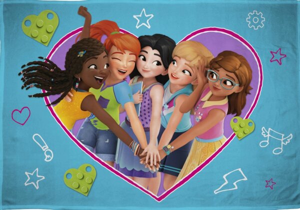 Fleecedecke Lego Friends 100x150cm