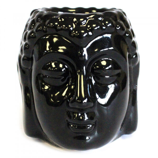 Teelicht Kerzenhalter Ölbrenner Buddha schwarz