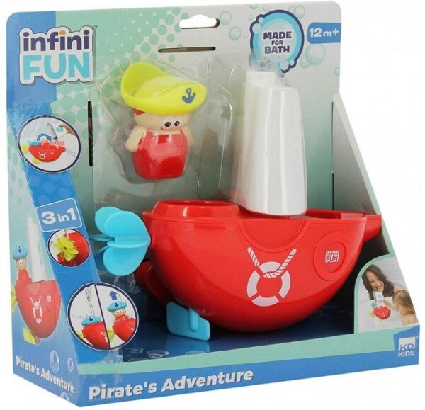Infini Fun Badespielzeug Piratenschiff Badewannenspielzeug