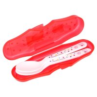 Besteck Löffel Reiseset Baby Peppa Wutz Peppa Pig praktische Aufbewahrungsbox