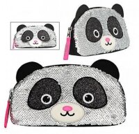 Depesche Topmodel Kosmetiktasche Panda Wendepailetten
