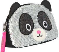 Depesche Topmodel Kosmetiktasche Panda Wendepailetten