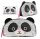 Depesche Topmodel Kosmetiktasche Panda Wendepailetten
