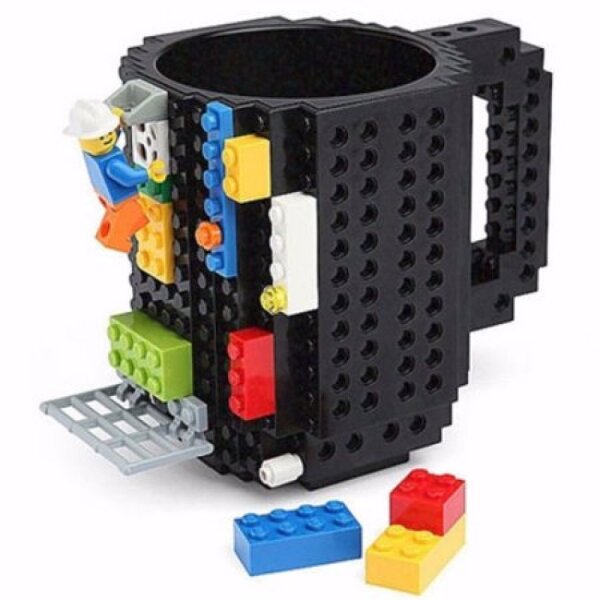 Brick Mug Blockbecher - Tasse aus Kunststoff mit Bausteinen kompatibel mit anderen Herstellern