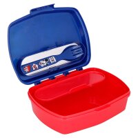 Brotdose mit Besteck Disney Mickey Mouse Brotbox Lunchbox Schule Kita Frühstück