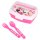 Brotdose mit Besteck Disney Minnie Mouse Brotbox Lunchbox Schule Kita Frühstück
