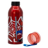 Aluminium Trinkflasche 510 ml Marvel Spiderman mit Henkel Flasche Schule Kita