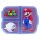 Kinder Brotdose mit 3 Fächern Super Mario Kita Schule Frühstück Obst
