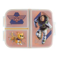 Kinder Brotdose mit 3 Fächern Toy Story Buzz Lightyear Schule Frühstück Obst
