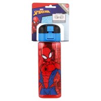 Wasserflasche Quadrat 550 ml Marvel Spiderman Bottle Trinkflasche Schule Flasche