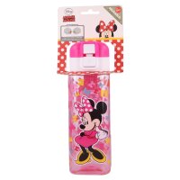 Wasserflasche Quadrat 550 ml Disney Minnie Mouse Maus...