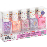 CREATE it Konfetti Nagellack 5er Pack