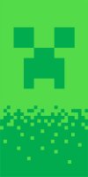 Minecraft Digital Creeper Badetuch Strandtuch 70cm x...
