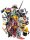 Playmobil Figures Minifigur in Blindbag Blau Spielfigur Serie 17