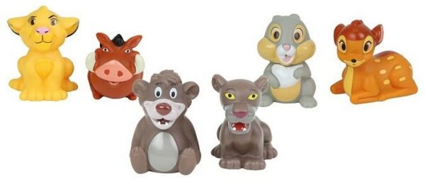 Disney Badespielzeug Spritztier Badetier Dumbo Simba Pumba Marie Klopfer Winnie