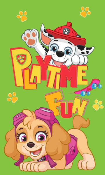 Kinder Handtuch Paw Patrol Playtime 30 cm x 50 cm Gäste klein