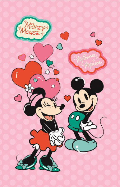 Kinder Handtuch Minnie & Mickey Mouse 30 cm x 50 cm Gäste klein