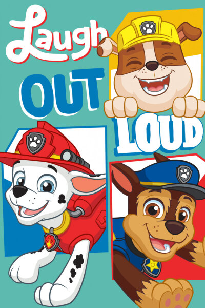 Kinder Handtuch Paw Patrol Laugh Out Loud 30 cm x 50 cm Gäste klein