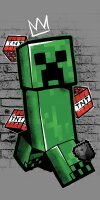 Minecraft Metro Art Creeper Badetuch Strandtuch 70cm x...