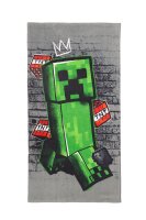 Minecraft Metro Art Creeper Badetuch Strandtuch 70cm x 140cm Kinder Handtuch