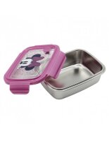 Premium Brotdose Edelstahl Vesper Frühstück Disney Minnie Mouse Maus Lunchbox