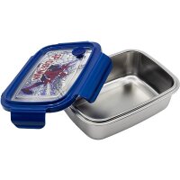 Premium Brotdose Edelstahl Vesper Frühstück Marvel Spiderman Lunchbox