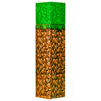 Trinkflasche Wasserflasche Minecraft Pixelada eckig 650ml