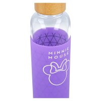 Glasflasche mit Silikonhülle Disney Minnie Mouse...