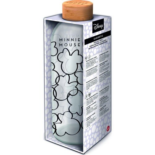 Glasflasche Disney Minnie Mouse 1030ml Trinkflasche Sport Gym