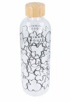 Glasflasche Disney Minnie Mouse 1030ml Trinkflasche Sport...