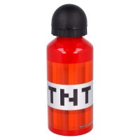 Aluminium Trinkflasche 400ml Minecraft TNT Schule Kita