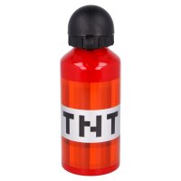 Aluminium Trinkflasche 400ml Minecraft TNT Schule Kita