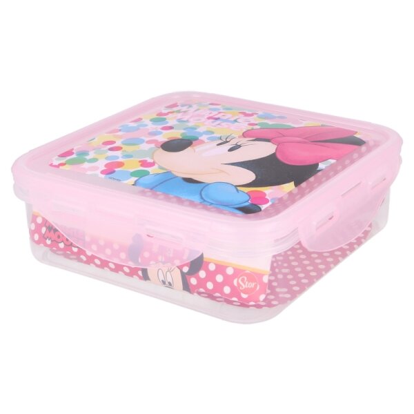 Quadratische luftdichte Brotdose 750ml Disney Minnie Mouse