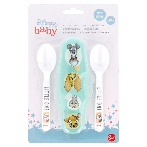 Besteck Löffel Reiseset Baby Disney Classics in praktischer Aufbewahrungsbox
