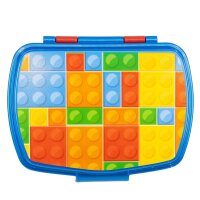 Brotdose Brotbox Lunchbox Bausteine Bricks Schule Kita...
