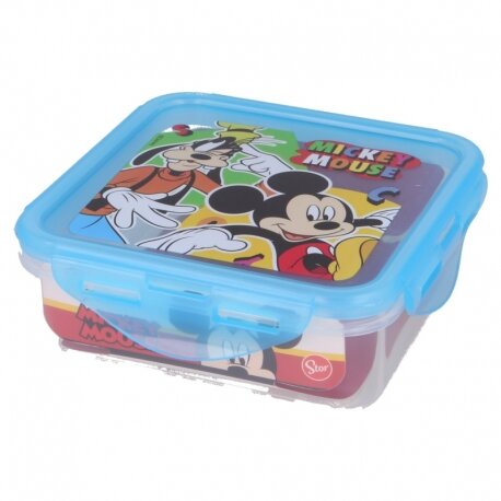 Quadratische luftdichte Brotdose 500ml Disney Mickey Mouse