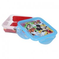Quadratische luftdichte Brotdose 500ml Disney Mickey Mouse