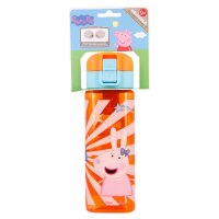 Wasserflasche Quadrat 550 ml Peppa Pig Wutz Trinkflasche...