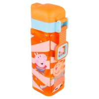 Wasserflasche Quadrat 550 ml Peppa Pig Wutz Trinkflasche Flasche