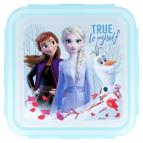 Quadratische luftdichte Brotdose 500ml Disney Frozen II Eiskönigin