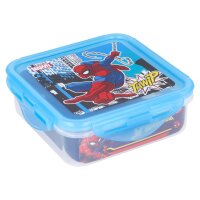 Quadratische luftdichte Brotdose 500ml Marvel Spiderman